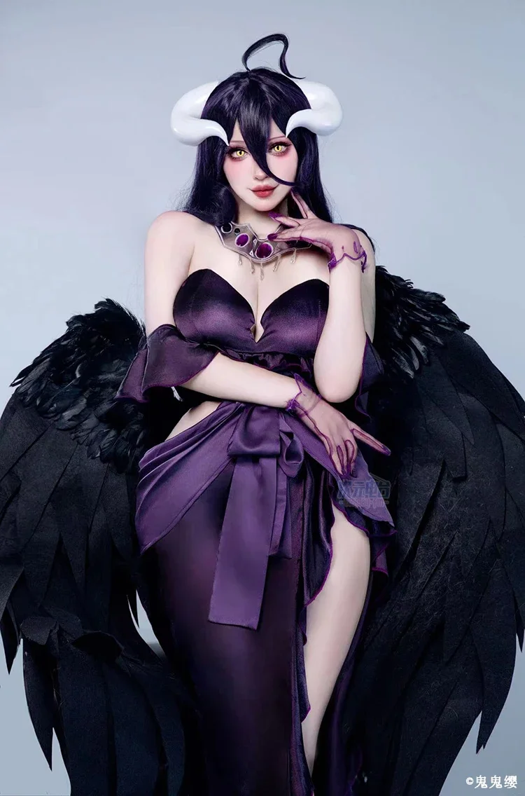 OVERLORD Albedo Gothic Dress Cosplay Costume