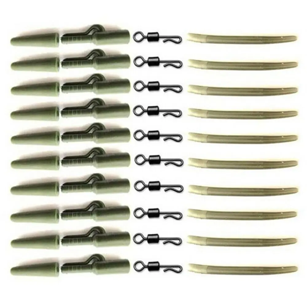 

Coarse Fishing Rigs Anti-tangel sleeve Carp Fishing Accessories Fishing Tackle Connector Swivel Fishing Lead Clips