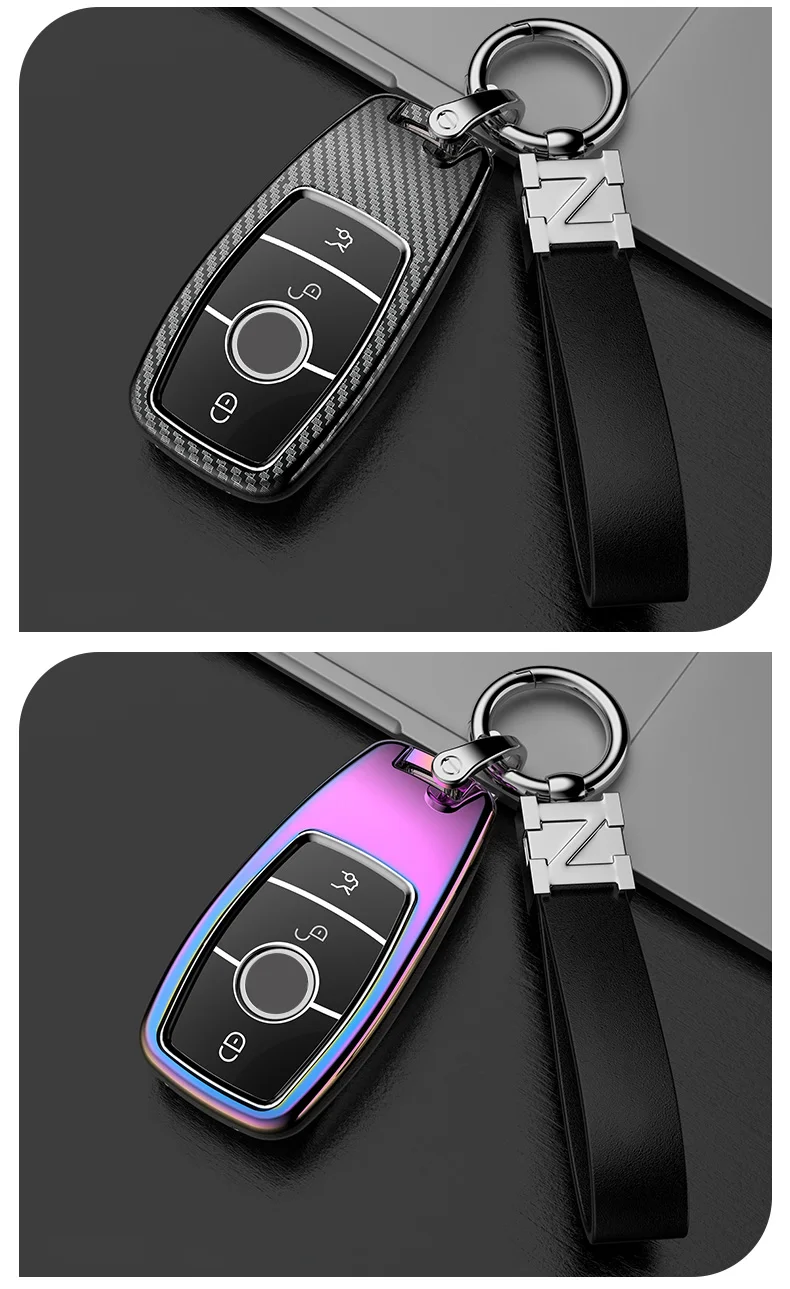 Custodia per chiave A distanza per auto in lega TPU per Mercedes Benz A C E S classe G GLC CLE CLA GLB GLS W177 W205 W213 W222 X167 AMG - Sc86106757f6a452188562a9ed39cb3a3i