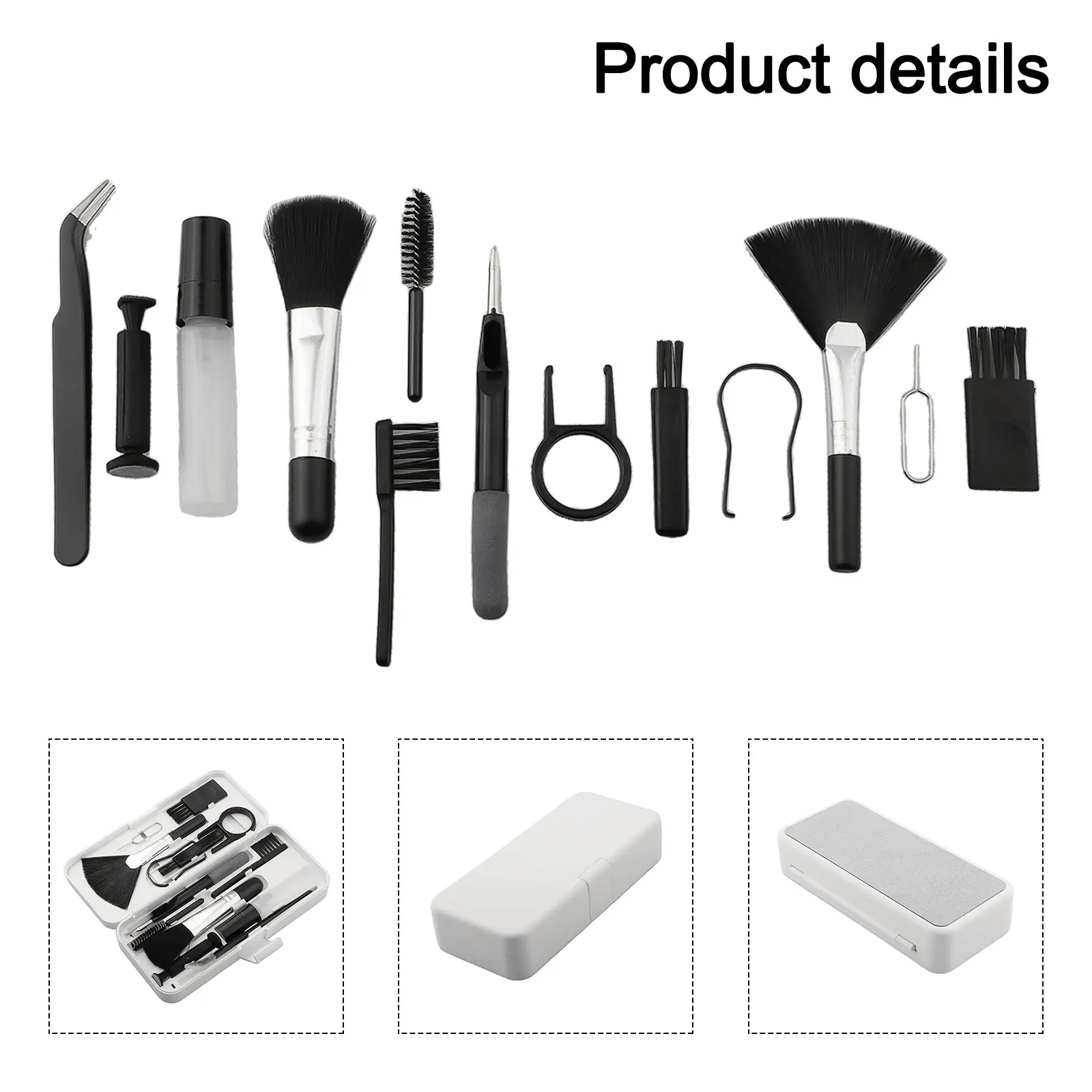 Keyboard Cleaning Kit Cell Phones Wide Compatibility Effective Cleaning Materials White Color Sleek Design New