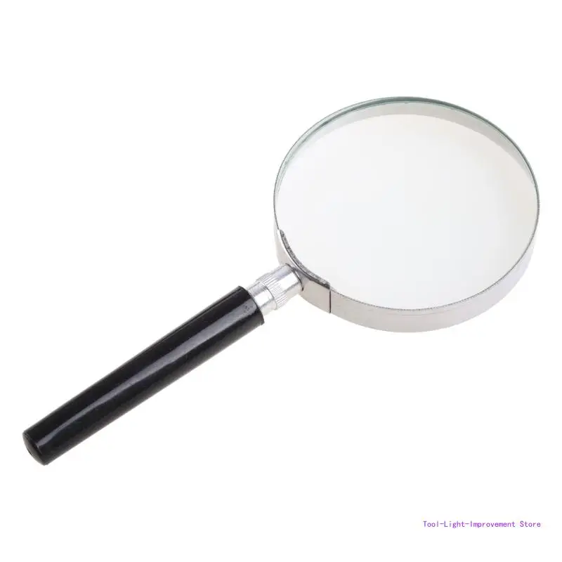 

75mm Portable 5X Handheld Handy Magnifier Magnifying Glass Lens Magnification