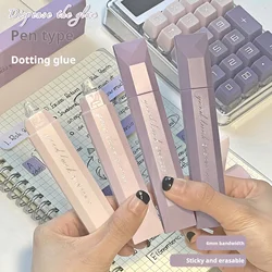 4 - Piece Set of Large - Capacity Double - Sided Adhesive Pens for Scrapbooking and DIY Projects (Purple)