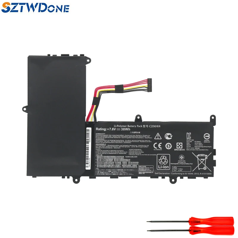 Sztwdone C21N1414 Batteria Per Laptop Per Asus Eeebook X205T X205Ta X205Ta-Bing-Fd015B F205Ta-Fd0064Ts F205Ta-Fd0066Ts 7.6V 38Wh