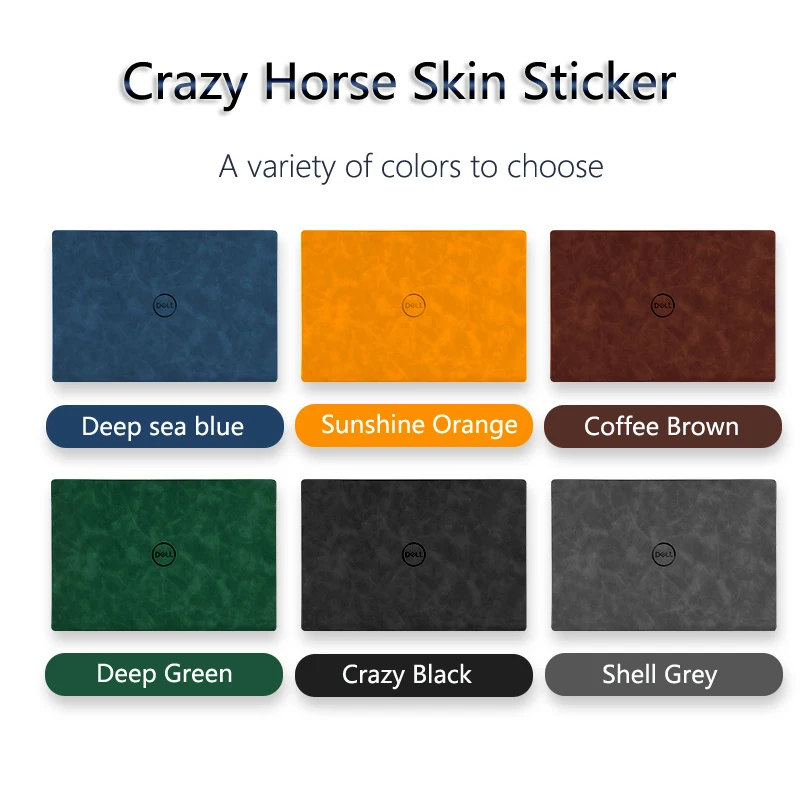 Adesivo In Pelle Di Cavallo Pazzo Per Dell Inspiron 13 7391 14 5410 5482 5491 7400 15 3000 3511 3515 3520 5410 2 In1 5000 5510 5509 7510