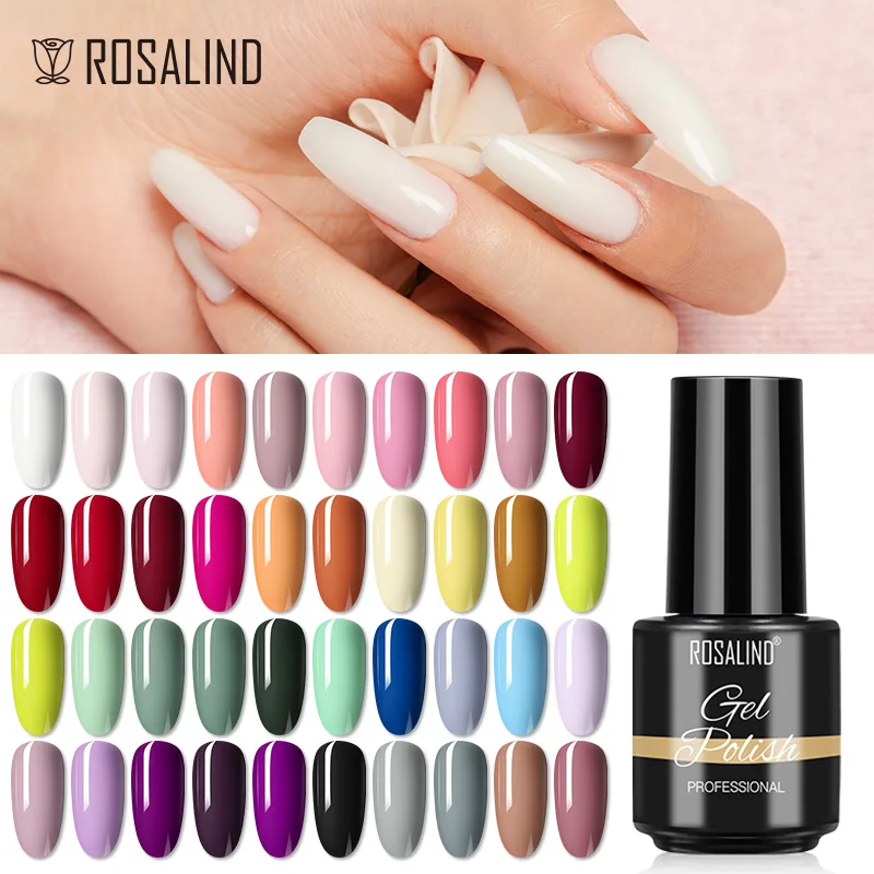 Nail polish ROSALIND neon fluorescent gel semi permanent hybrid varnishes