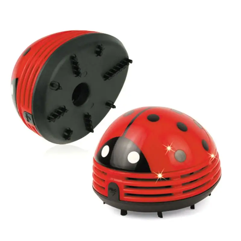 Mini Vacuum Table Vacuum Cleaner Ladybug Dust Cleaner Desktop Coffee Dust Collector For Home Office Desktop Cleaning 5