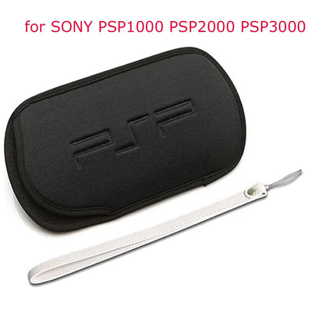 Soft Screen Protective Carrying Storage Bag Pouch Case with Hand Wrist Lanyard for Sony Console