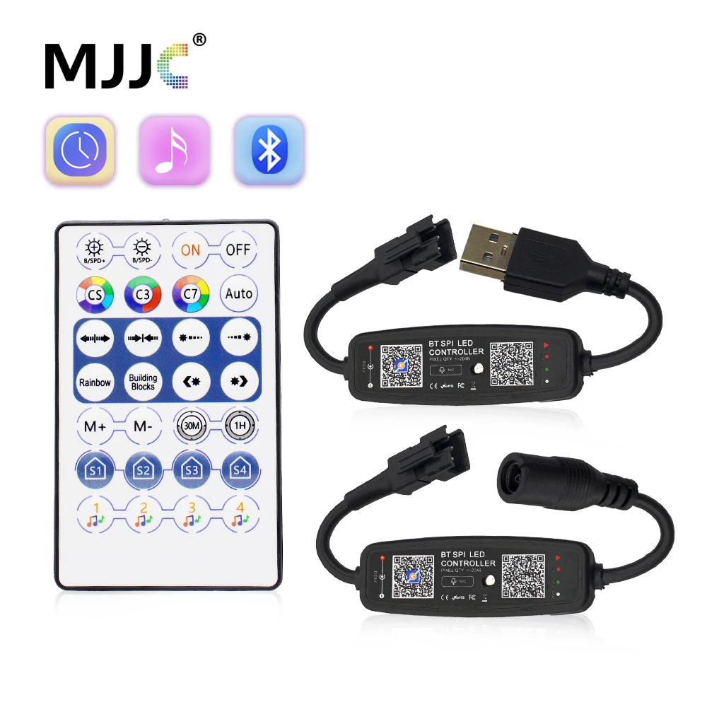 รูปสินค้า คอนโทรลเลอร์ LED สี RGB บลูทูธ ควบคุมได้ทั้ง USB และ SPI