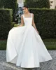 Modern A Line Wedding Dresses For Women 2025  Timeless Square Collar Bridal Dress Formal Brides Reception Gown Customized 3