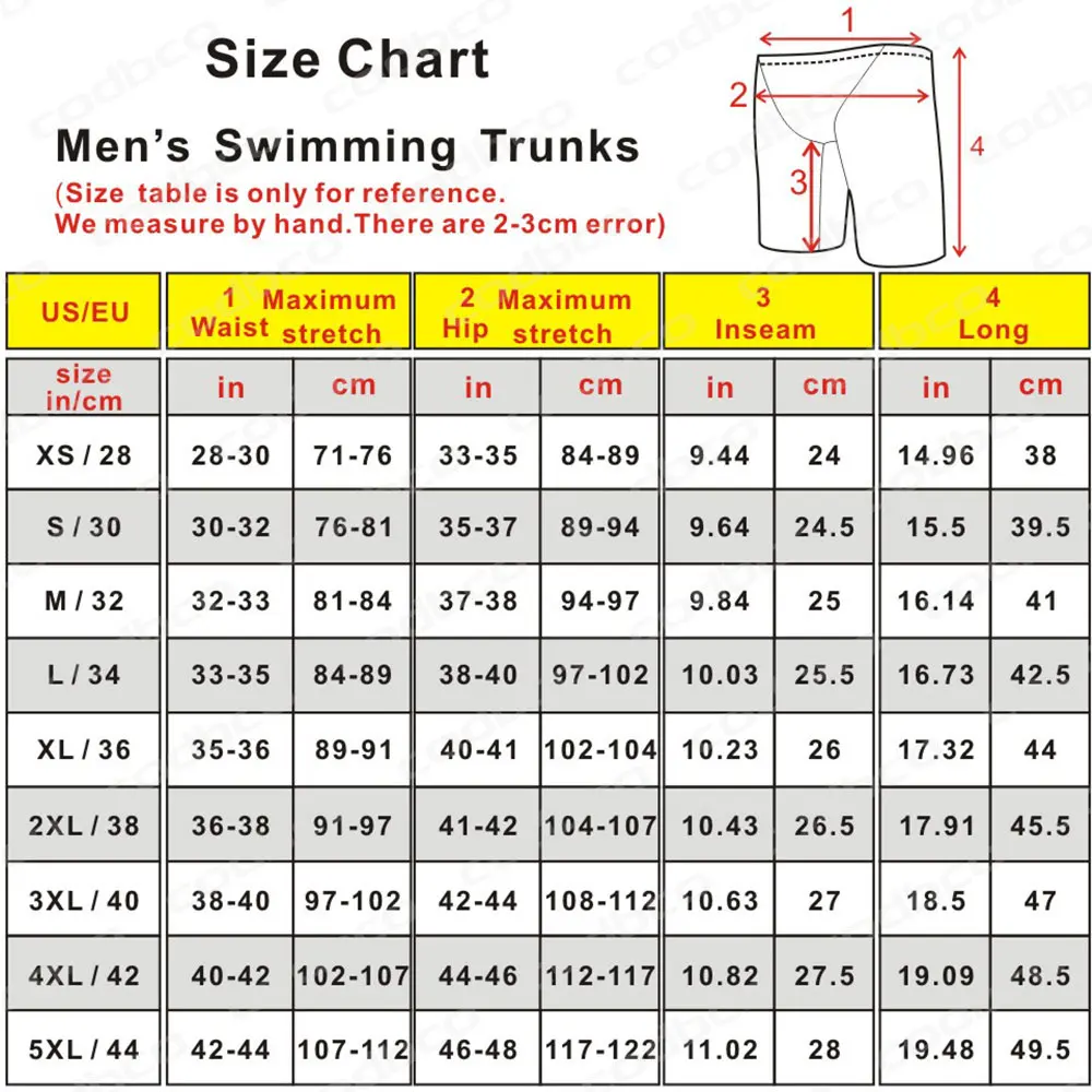 2024 Men's Swim Jammer Athletic Training Swimsuit Short Swimming Trunks Waterproof Bathing Suit Surf Jammers Beach Tights Shorts
