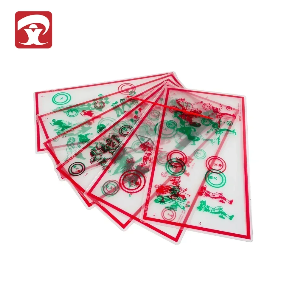 

Fixed Red/Green Tranaglyph Vision Therapy Convergence Insufficiency Eye Training Stereo Training Cards Visual Correction RD008