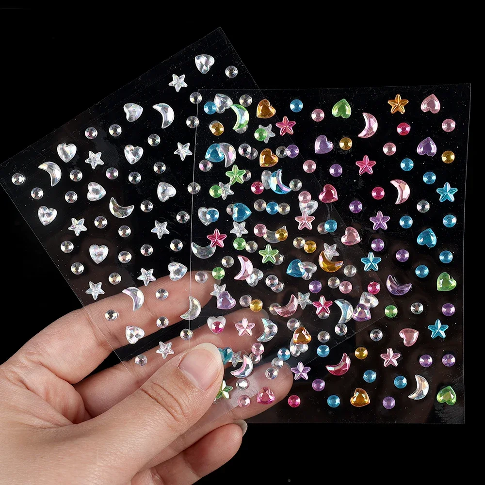 Makeup Rhinestone Stickers Love Diamond Face Art Children's Temporary Tattoo Tools