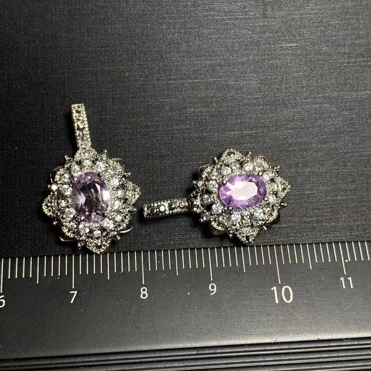 OVAL Natural Amethyst Pendant Necklace Fine Jewelry Handmade Stones Wholesale Healing Energy Gift Lucky Jewelry