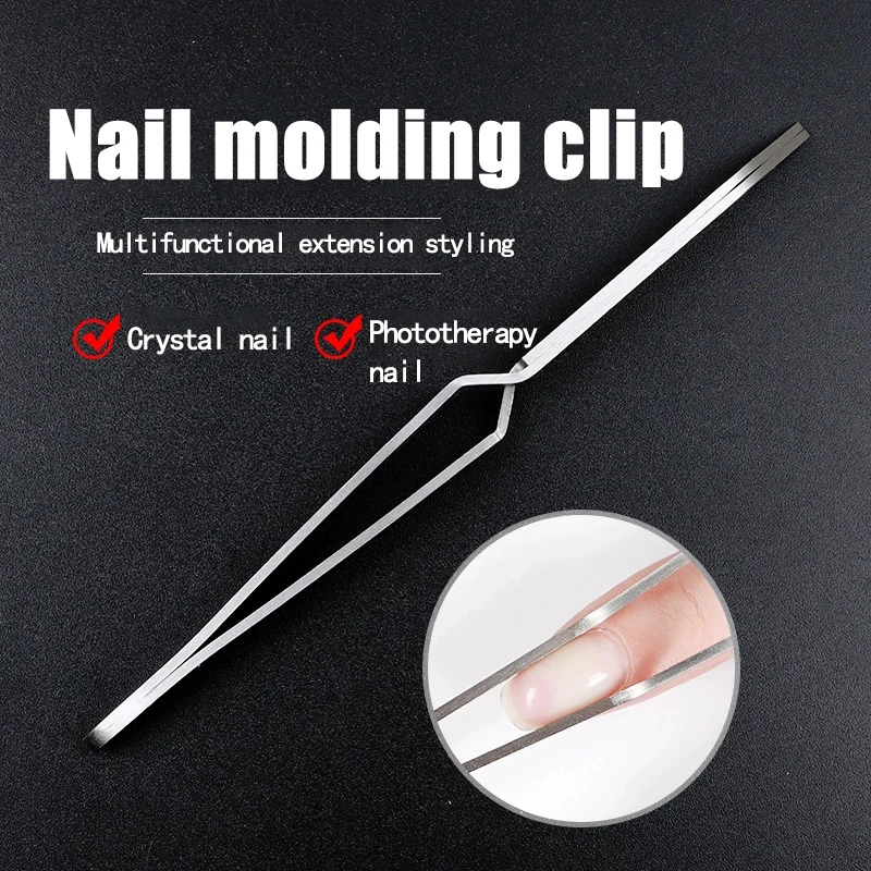 1Pc Multifunction Stainless Steel Nail Art Shaping Tweezers Cross Nail Clip Manicure Tools Fashion New Art Tool