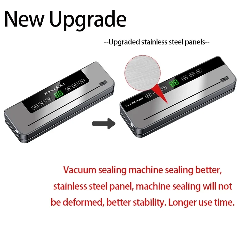 Electric Vacuum Sealer Machine Dry/Wet Food Packaging Vacuum Sealing Bags Food Storage Vacuum Packaging Machine For Kitchen 5