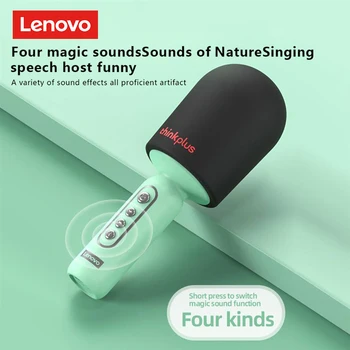 레노버 휴대용 파티 핸드헬드 마이크, 무선 블루투스, HIFI 음질, 가라오케 아티팩트, 휴대폰, M1 인 홈