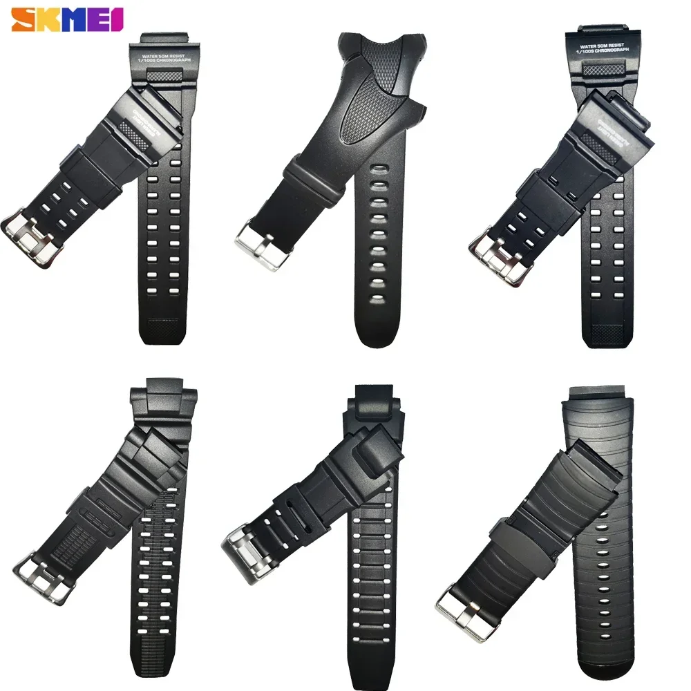 1025 1278 1251 1068 0931 1416 2100 PU 고무 시계 스트랩, Skmei 다른 모델 시계 밴드, 남녀 rel
