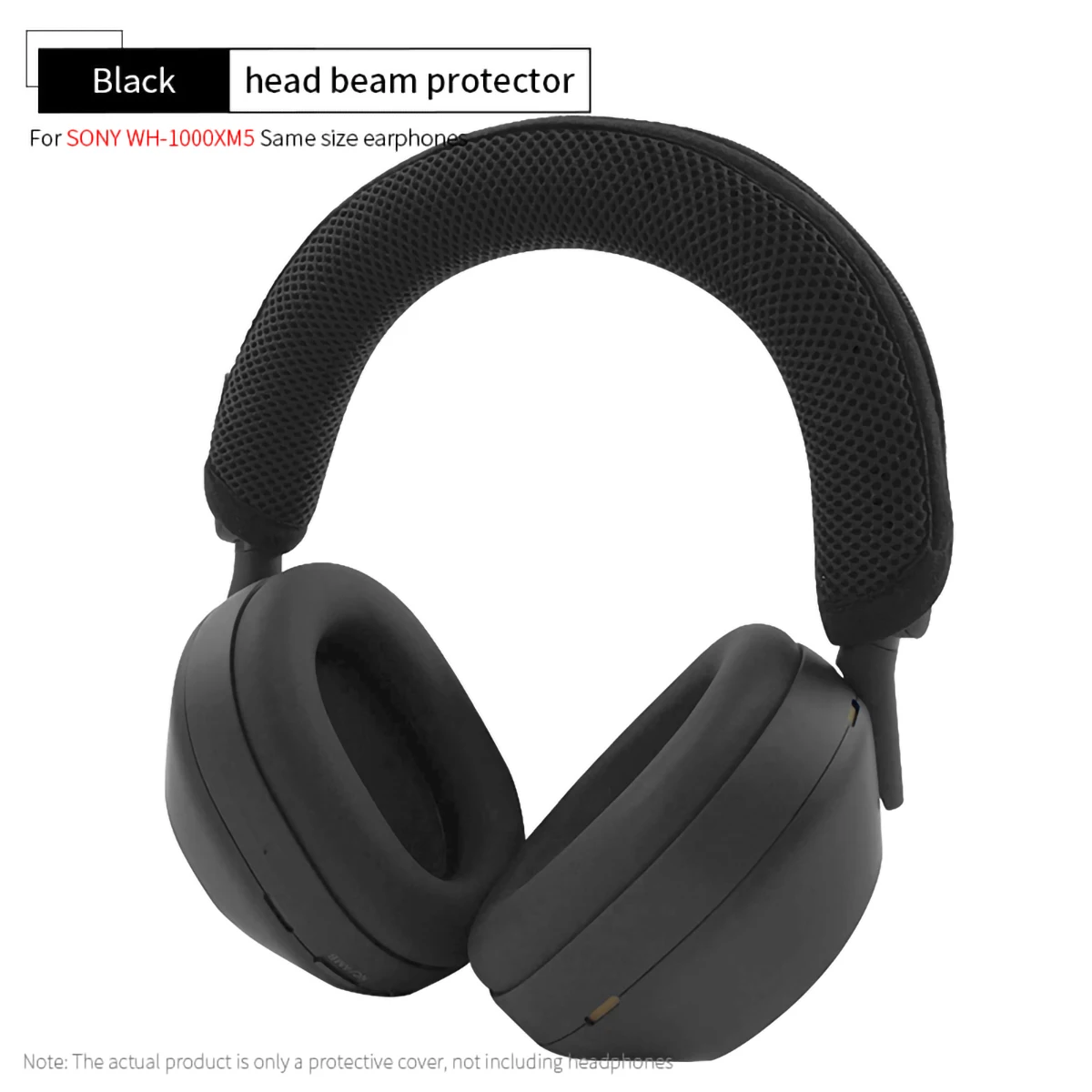 美品 ソニー WH-1000XM5 ブラック カバー付き ソニーWH-1000XM5ヘッドフォン用ヘッドビームカバー