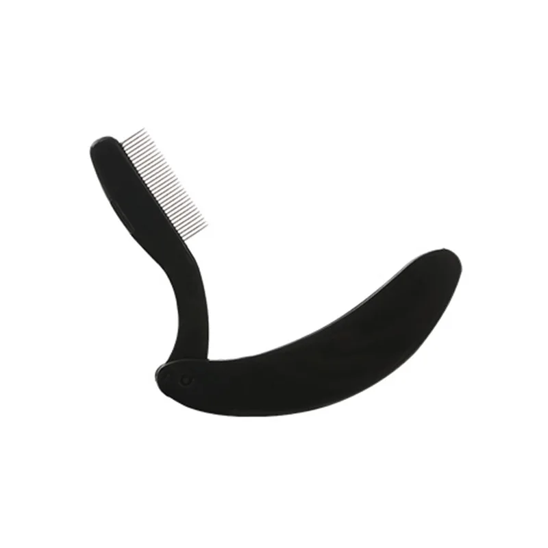 1pc Eyelash Beauty Collapsible Separator Portable Eyelash Brush Comb Mascara Curl Eye Lash Stainless Steel Eyelash Combing Tools 4