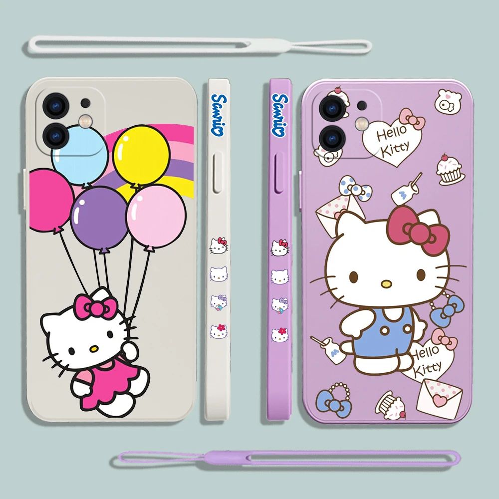 Custodia Per Telefono Hello Kty Sanrio Anime Per IPhone 16 15 - Foto 8