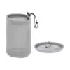 Titanium cup lid with drawstring mesh bag, drinking cup lids, camping pot lid, 1