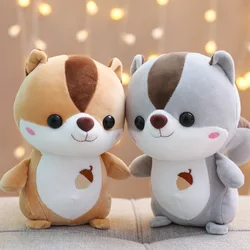 Juguetes de peluche de ardilla Kawaii para niños, muñecos de animales suaves, decoración de habitación, regalo de cumpleaños para niñas, 22 Uds.