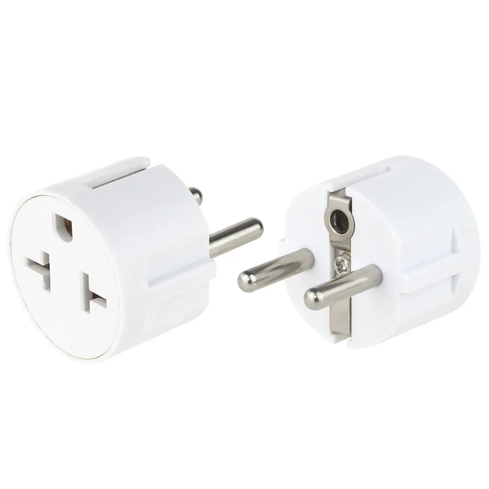 US Plug USA to EU Plug Adapter 20A 250V EU Converter USA US To Wall Socket Fireproof AC Travel Adapter