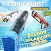 2024 Full Electric Automatic Water Storage Gun Portable Children Summer Beach Outdoor Fight Fantasy Toys for Boys Kids Game Gift 1