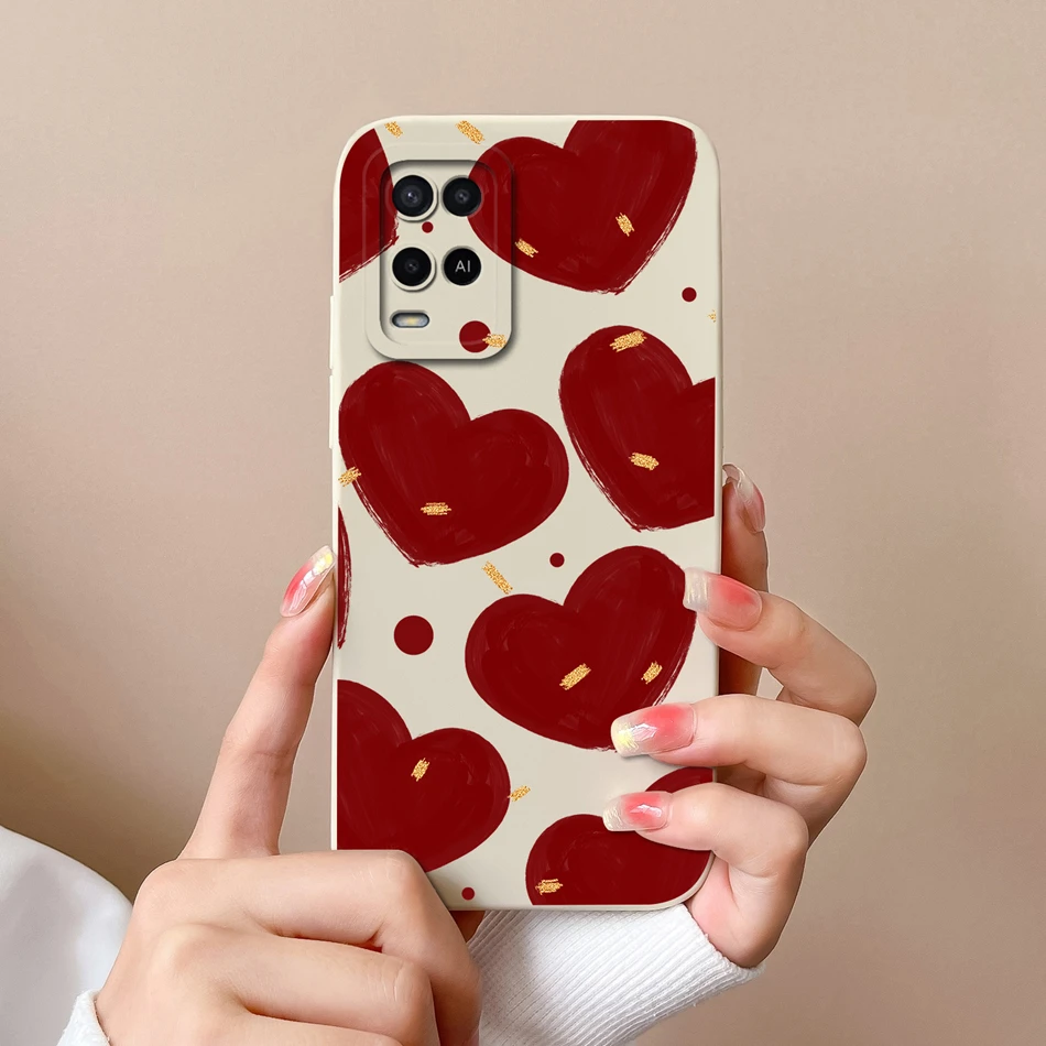 Cute Simple Design Full Protection Soft Liquid Silicone Phone Case