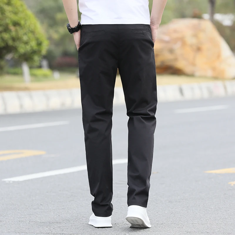 Men's High-Quality Chinos -Cotton Casual Trousers - Breathable Straight Pants (Sizes w28-w40) 3