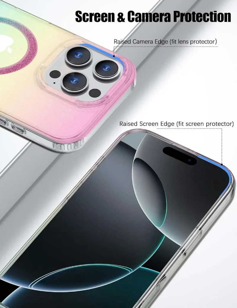 Luxury Glitter Laser Case with MagSafe