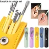 New 6Pcs/set Ear Cleaner Wax Pickers Earpick Wax Remover Curette Ear Pick Cleaner Kit Spoon Care Ear Clean Tools Stainless Steel 1