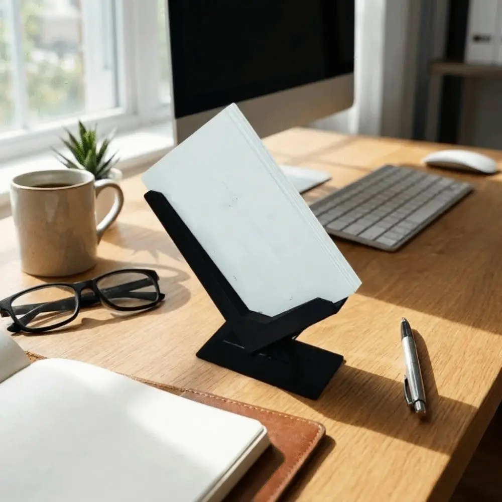 간단한 3D 인쇄 명함 홀더 플라스틱 카드 케이스 카드 보관함 카드 스탠드 녹슬지 않는 카드 디스플레이 홀더 학교