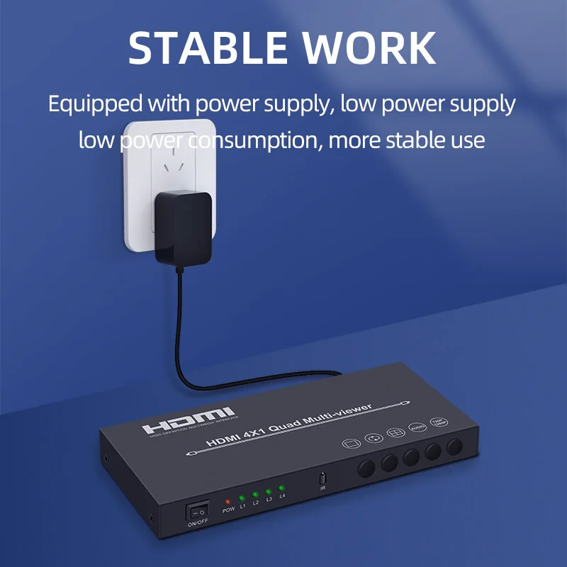 4x1 hdmi multi-viewer 4K 4 input HDMI multiviewer hdmi 4x1 quad