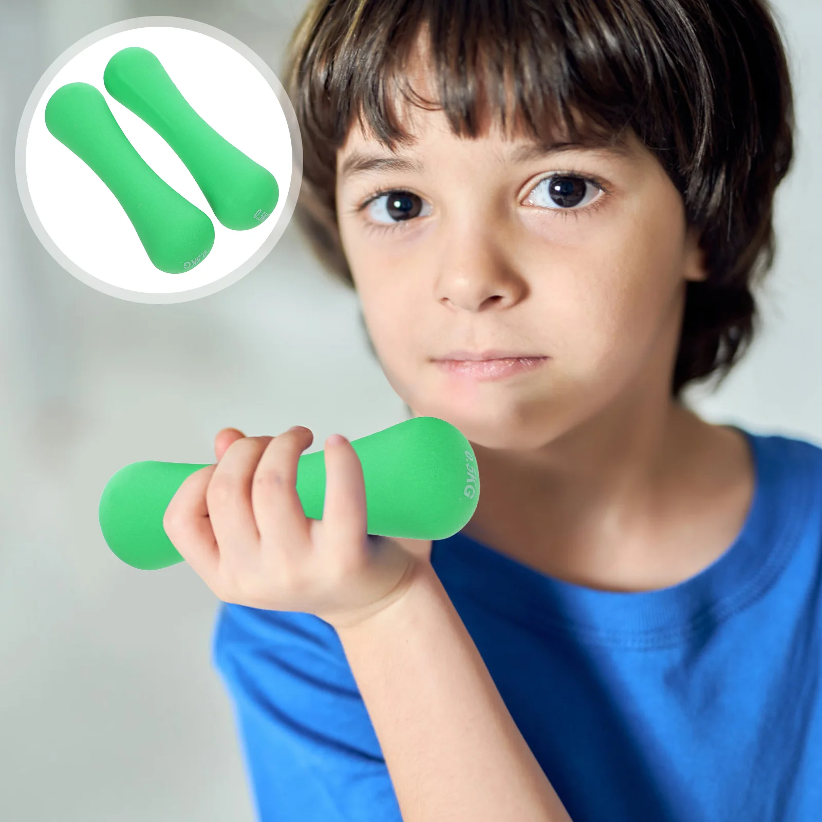 

2pcs Portable Dumbbell Kids Hand Bar Plastic Dumbbell Kids Hand Weight Barbell