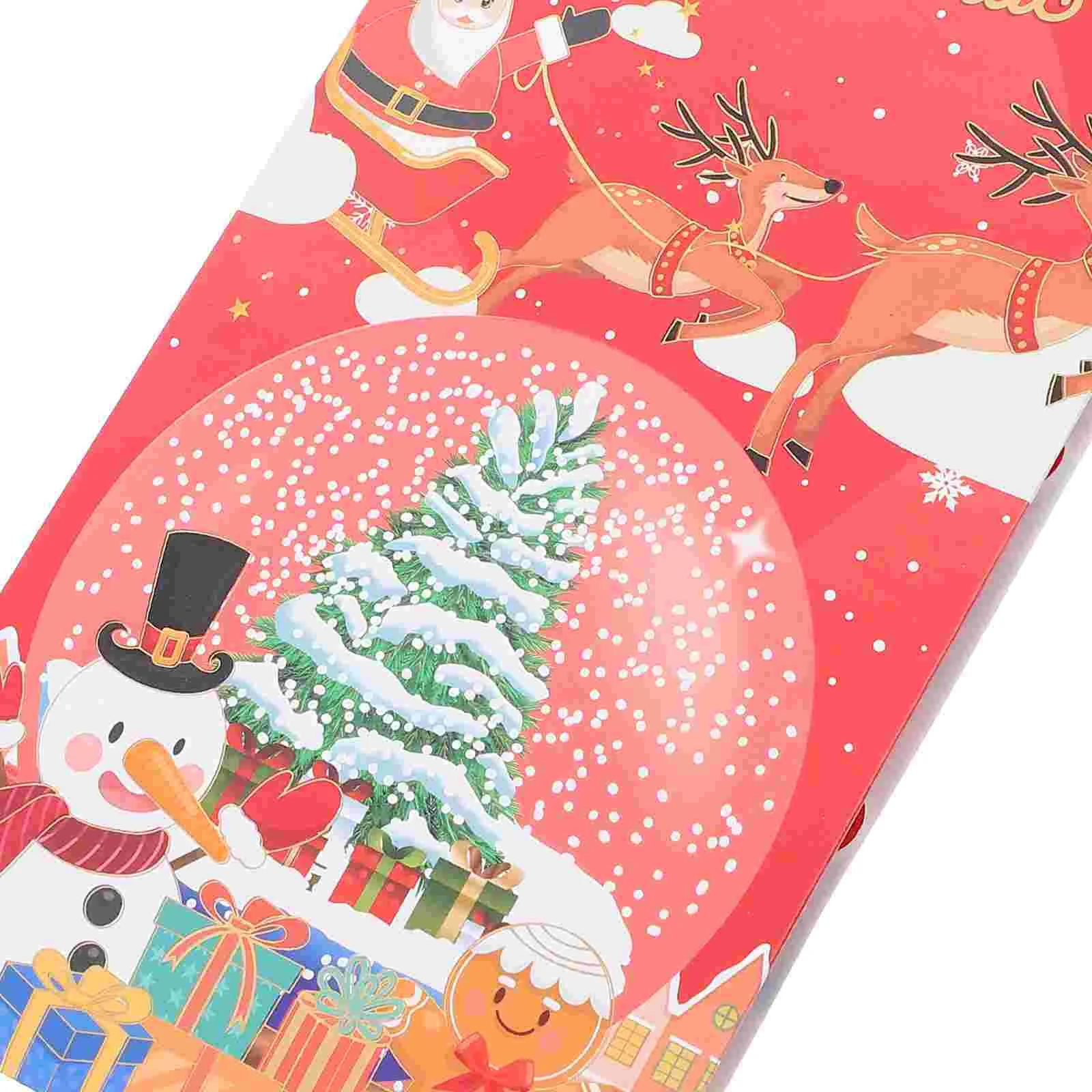 Christmas Pop up Cards Three-dimensional Red Envelope Greeting Xmas Supplies Paper