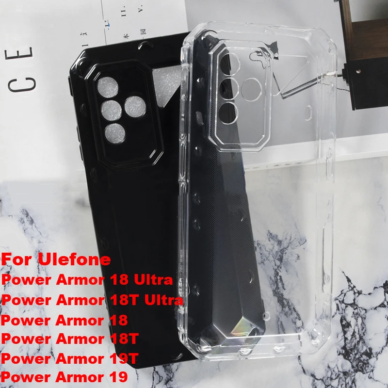 

Transparent Phone Case For Ulefone Power Armor 18T Ultra Case Silicone For Fundas Ulefone Power Armor 19 19T 18 Ultra 18T Cover