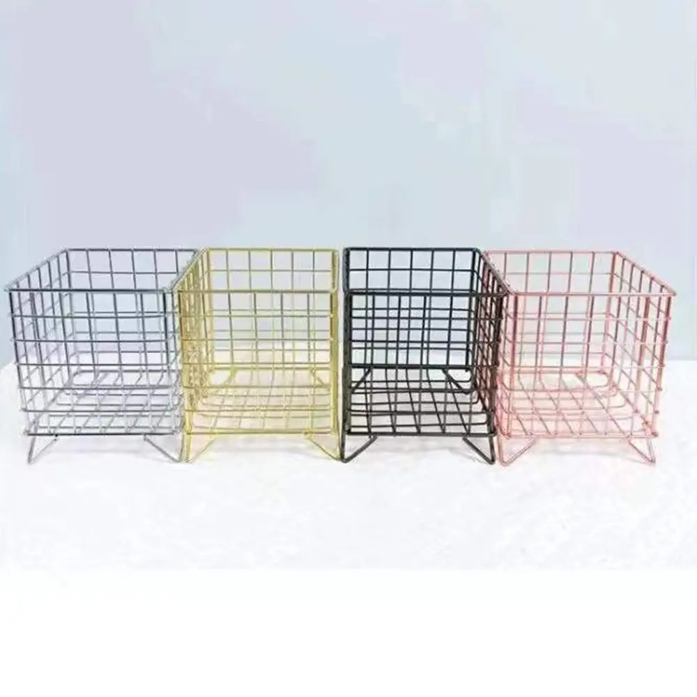 

Large Capacity Coffee Pods Basket Compact Square Coffee Capsule Cages Space Saving Metal Wire K Cup Holders Kitchen Counter