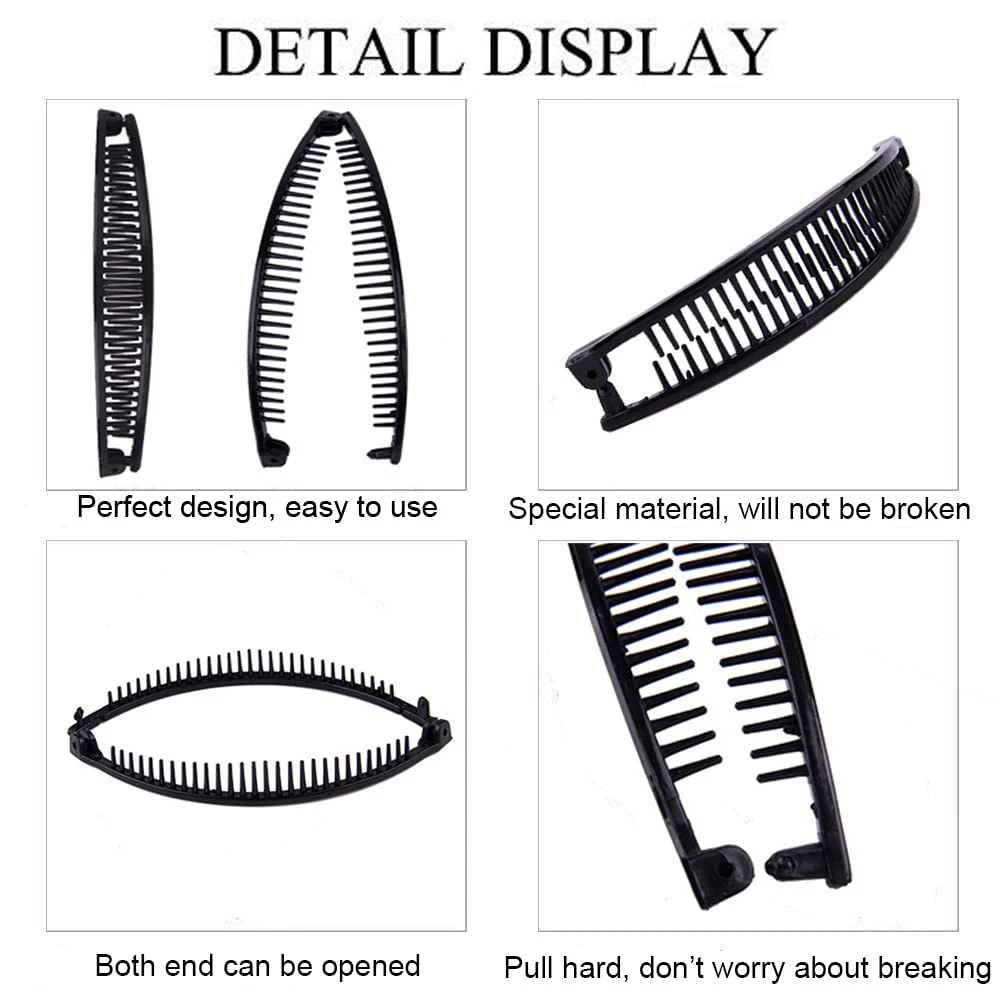 Hair Claw Hair Clips Hair Accessories Hair Claws Clip Fish Shape Banana Barrettes Plastic Hairpins Women