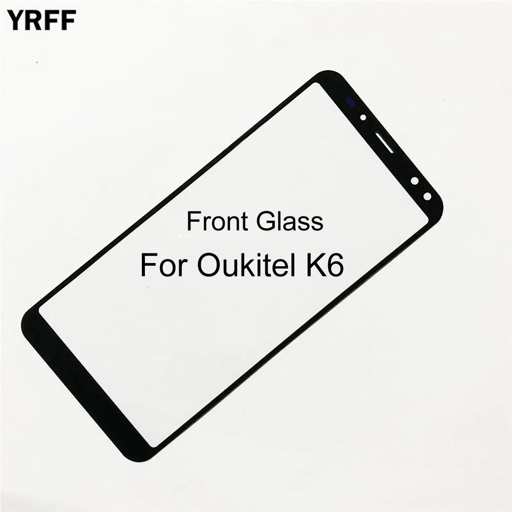 터치 스크린 패널 전면 외부 유리 커버 패널 교체 부품, Oukitel K10 K7 K6