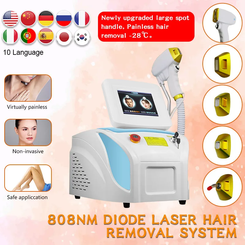 

755 808 1064 Laser Machine Hair Removal Ice Platinum Permanent Portable 808nm Diode Laser Hair Removal