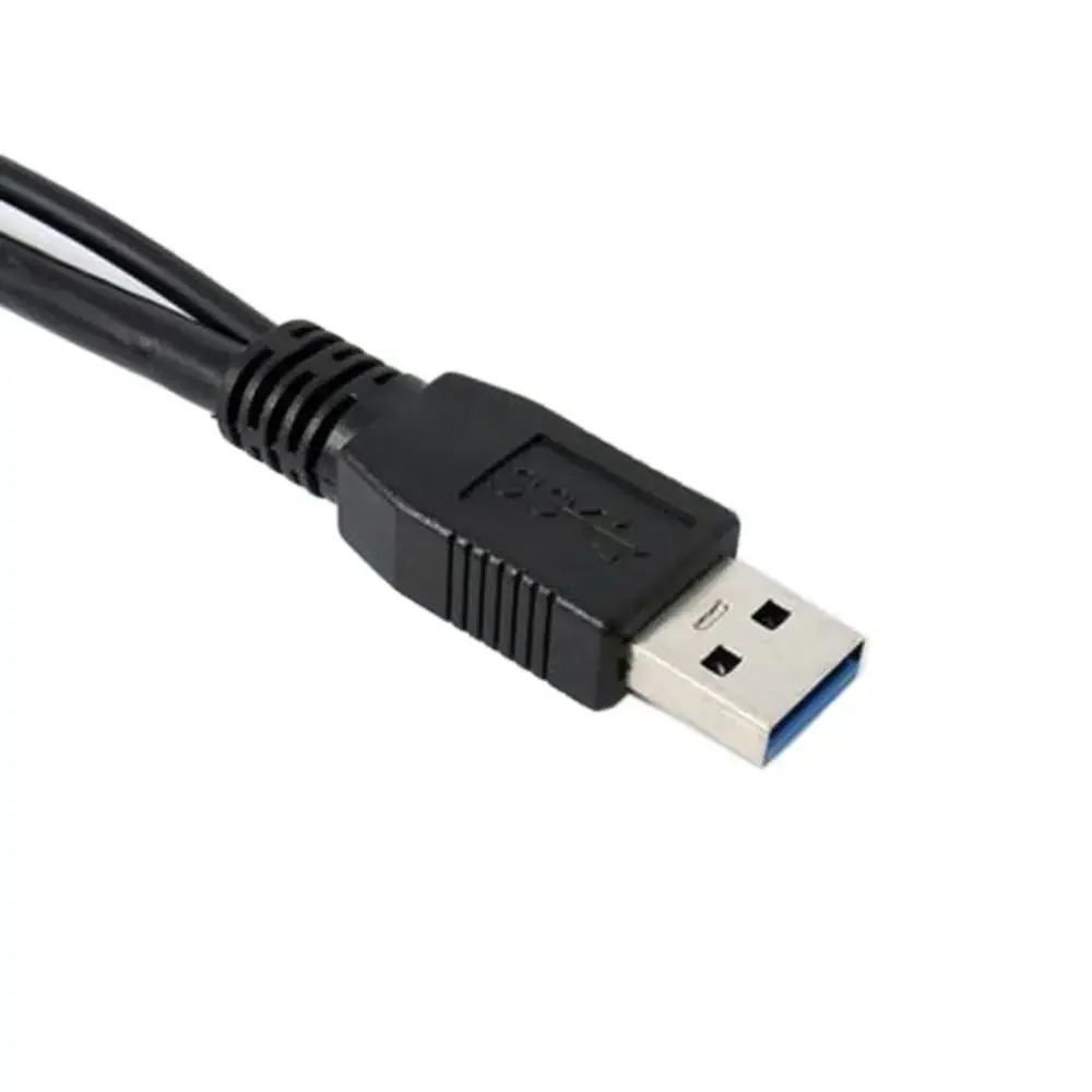 Dual USB 3.0 A to Micro-B Power Supply Y Cable