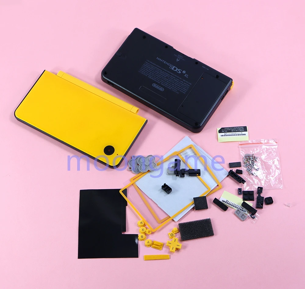 Nintend NDSi XL/LL 콘솔 쉘 전체 하우징 커버 쉘 케이스, 단추 키트 포함, NDSIXL LL 교체, 1 세트