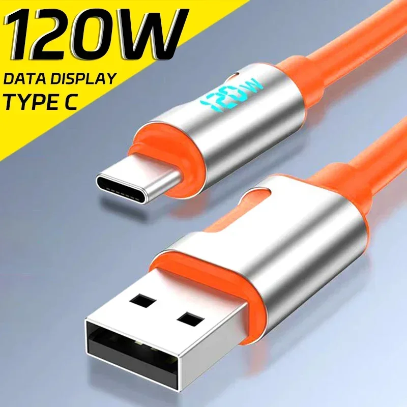 USB C Ladekabel USB-C Schnellladekabel 120W Mit Dig Produktbild-Vorschau 1