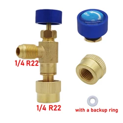 Enhanced Refrigerant Charging and Safety Valve for Air Conditioning Systems (Style 7)