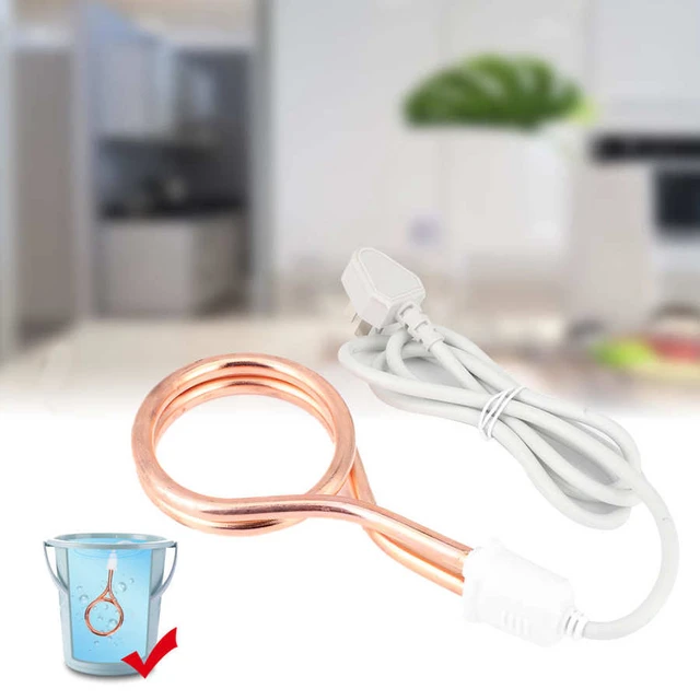 3000W High Power Electric Water Heater Immersion Water Heater Rod Bucket  Instant Floating Water Heating Boiler
