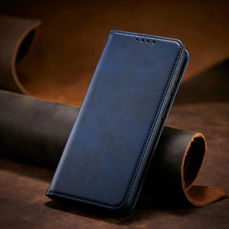 Elegant Magnetic Leather Wallet Phone Case with Card Holder