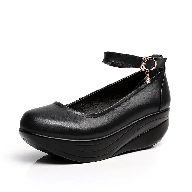 Small Plus Size 33-43 Comfortable Leather Shoes Women Mary