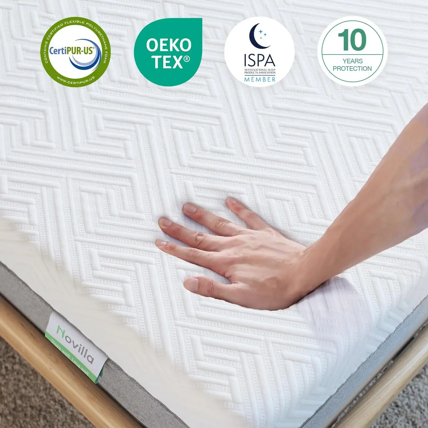 King Size Mattress  12 Inch Gel Memory Foam King Mattress for Cool Night & Pressure Relief Medium Plush Feel 5