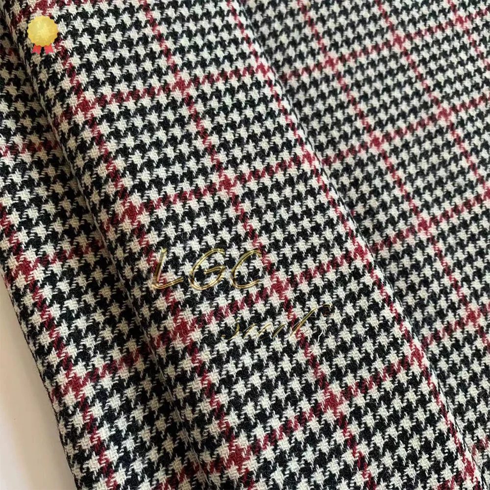 Children's Slim-Fit Wool Houndstooth Suit, Classic and Elegant, Customizable for Weddings, Parties, and Formal Events